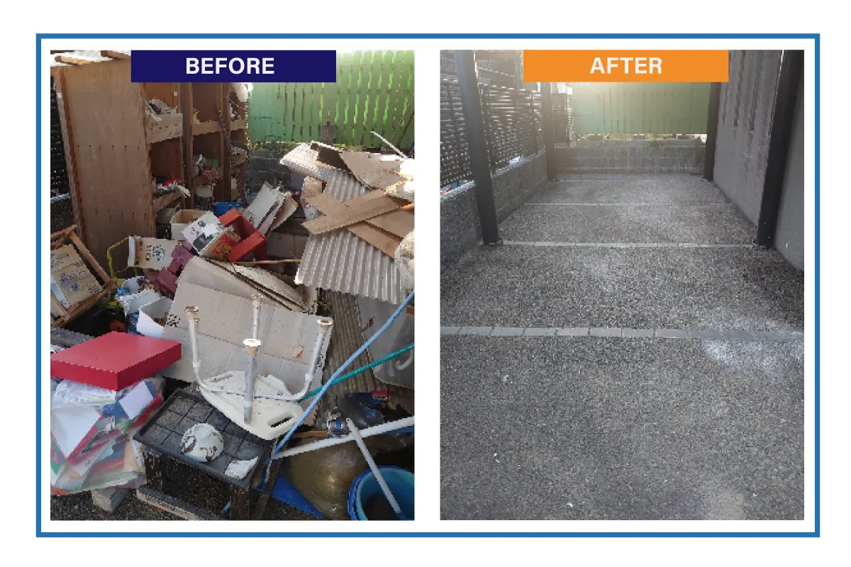 屋外の不用品処分ビフォーアフターPC画像4